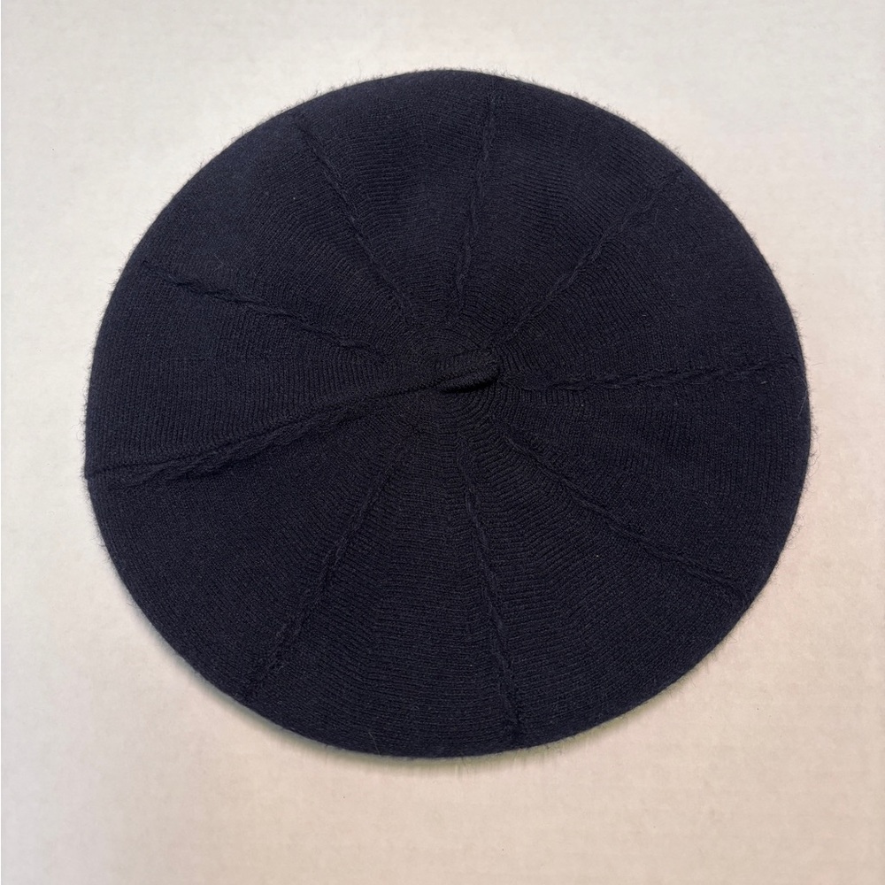 Navy Blue Cashmere Blend Beret